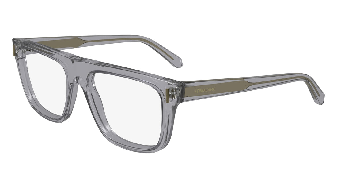Brillen ferragamo sf2997 050 gris navigator masculino größe 55mm - Hauptansicht