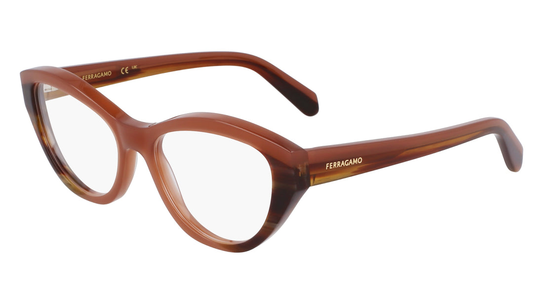 Occhiali da vista ferragamo sf3011 254 marron femenino taglia 53mm - Vista principale